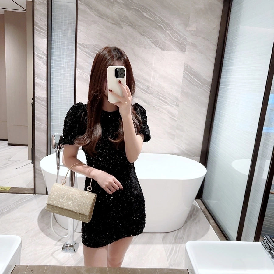 gold silver polyester solid color rhinestone square evening bags