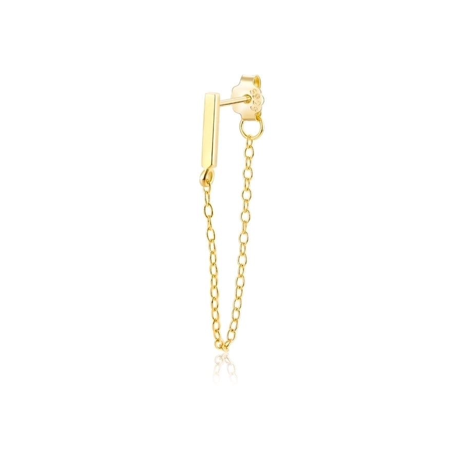 1 piece simple style classic style flower snake lightning plating inlay sterling silver zircon 18k gold plated white gold plated drop earrings