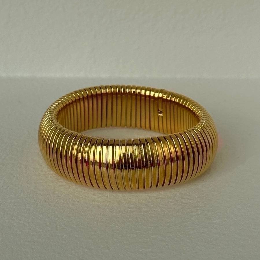 IG Style Basic Solid Color 304 Stainless Steel 18K Gold Plated Bangle In Bulk