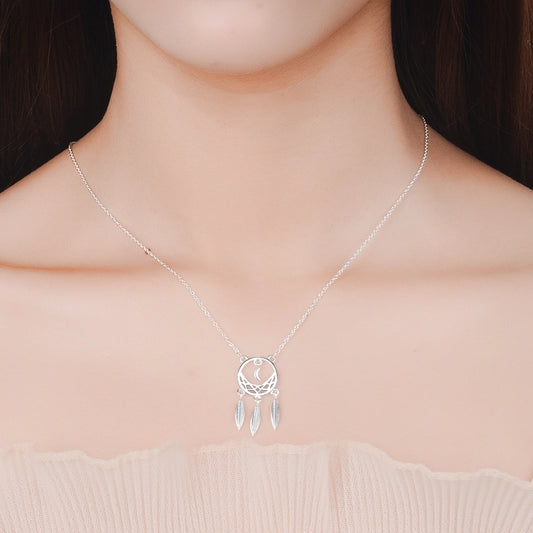 Copper Gold Plated Plating Leaf Pendant Necklace