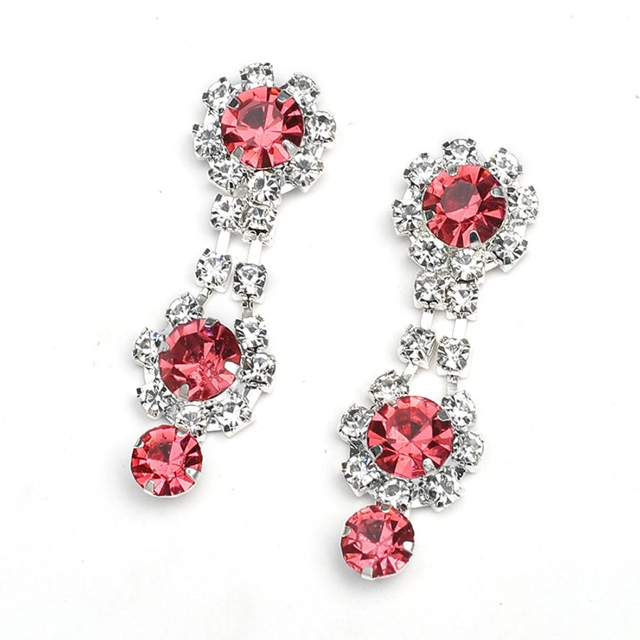 Elegant Luxurious Queen Geometric Alloy Rhinestones Silver Plated Women's