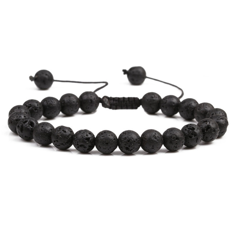 Fashion Geometric Agate No Inlaid Natural Stone Bracelet In Bulk