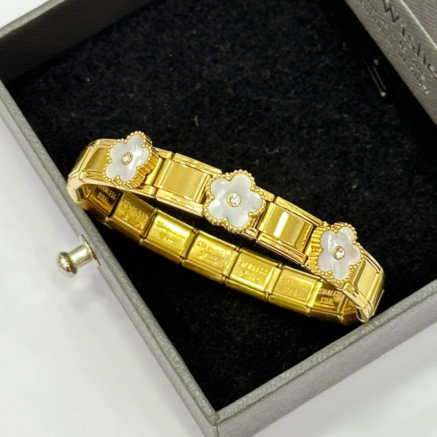 Casual Retro Star Heart Shape 304 Stainless Steel Zircon wristband In Bulk