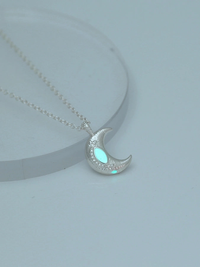 Novelty Simple Style Streetwear Star Moon Heart Shape Zinc alloy Pendant Necklace