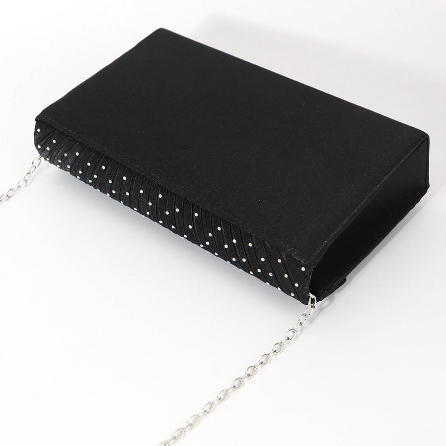 Women's black evening bag fashion clutch high-end banquet party banquet hot rhinestone evening bag bridesmaid bag