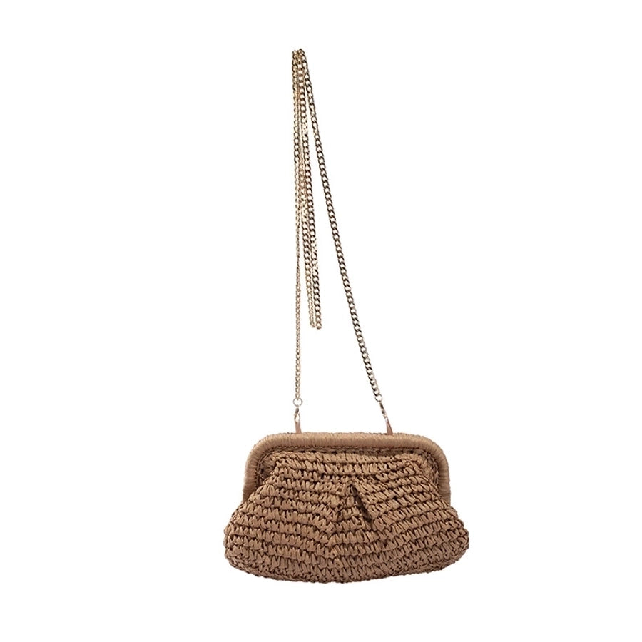 women's all seasons polyester vintage style straw bag