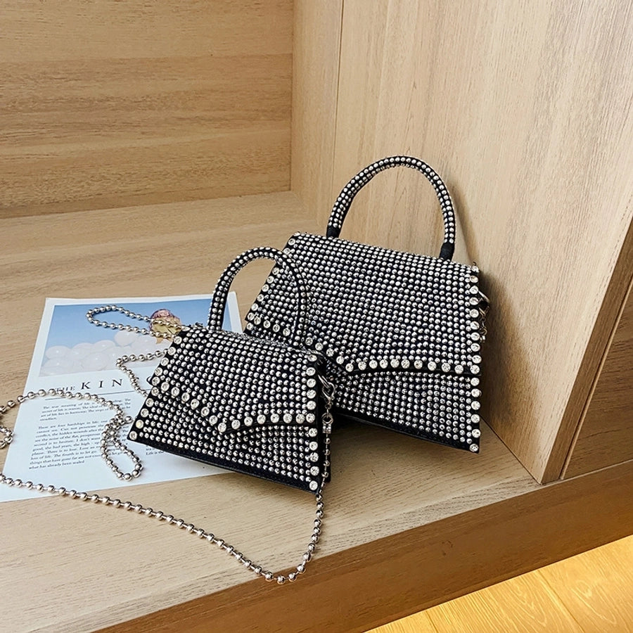 medium pu leather square bag