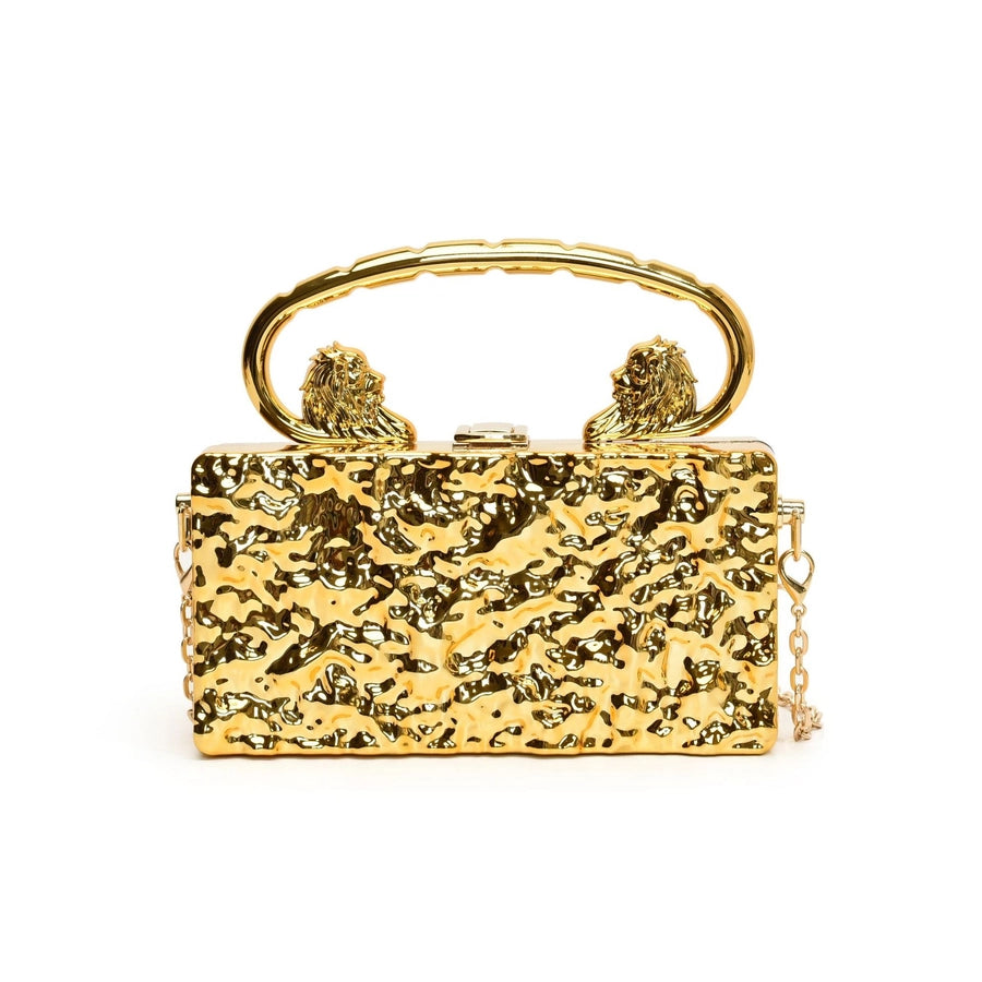 Gold Silver Rose Red Arylic Solid Color Square Evening Bags