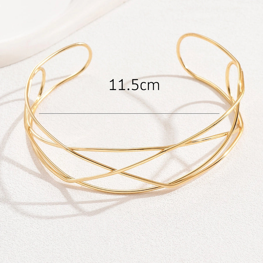 Elegant Streetwear Geometric Alloy Choker