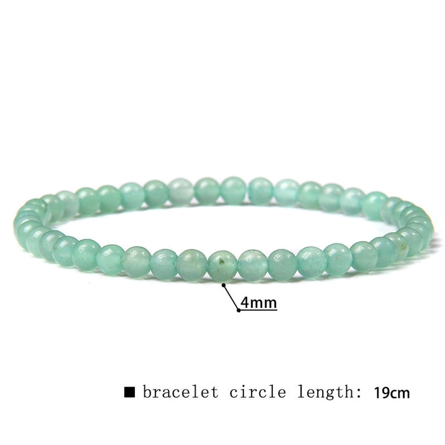 simple style marble natural stone beaded bracelets