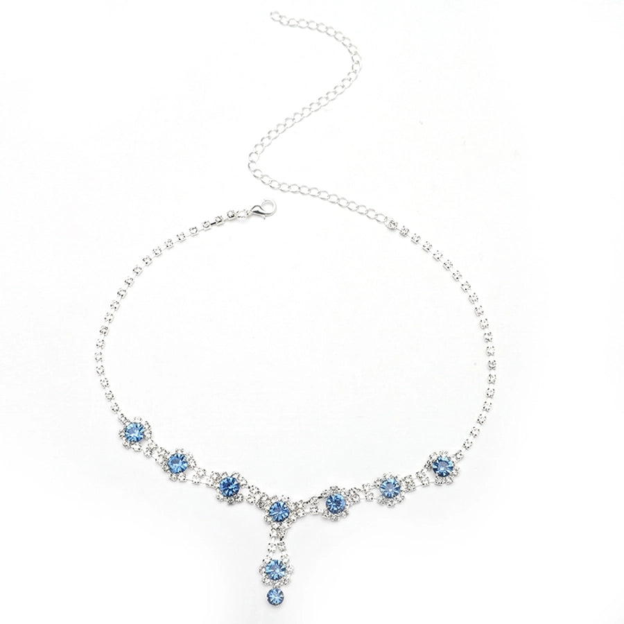 Elegant Luxurious Queen Geometric Alloy Rhinestones Silver Plated Women's