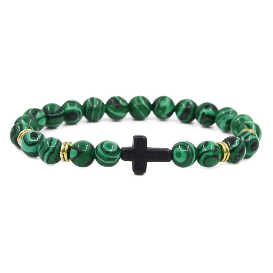 alloy fashion cross bracelet (red pine) nhyl0582-red-pine
