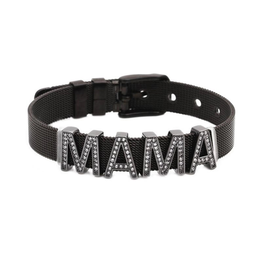 Unisex letters numbers adjustable mesh strap titanium steel bracelets & bangles yl190506120497