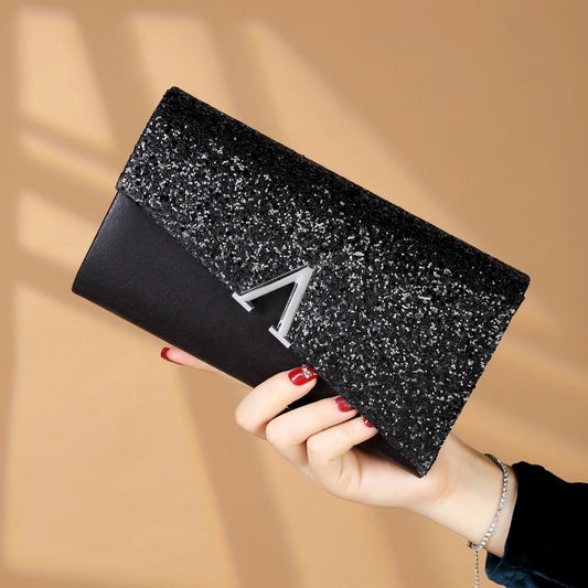 New in stock Sequins PU Clutch Bag Women  Fashion Evening Bag Prom Party Women's Bag