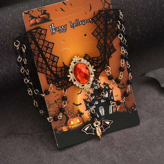 Hip-Hop Retro Bat Alloy  Pendant Necklace