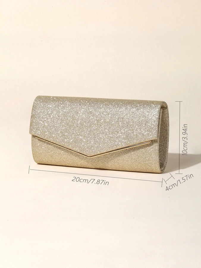 new style women's evening bag flash material advanced niche messenger bag
