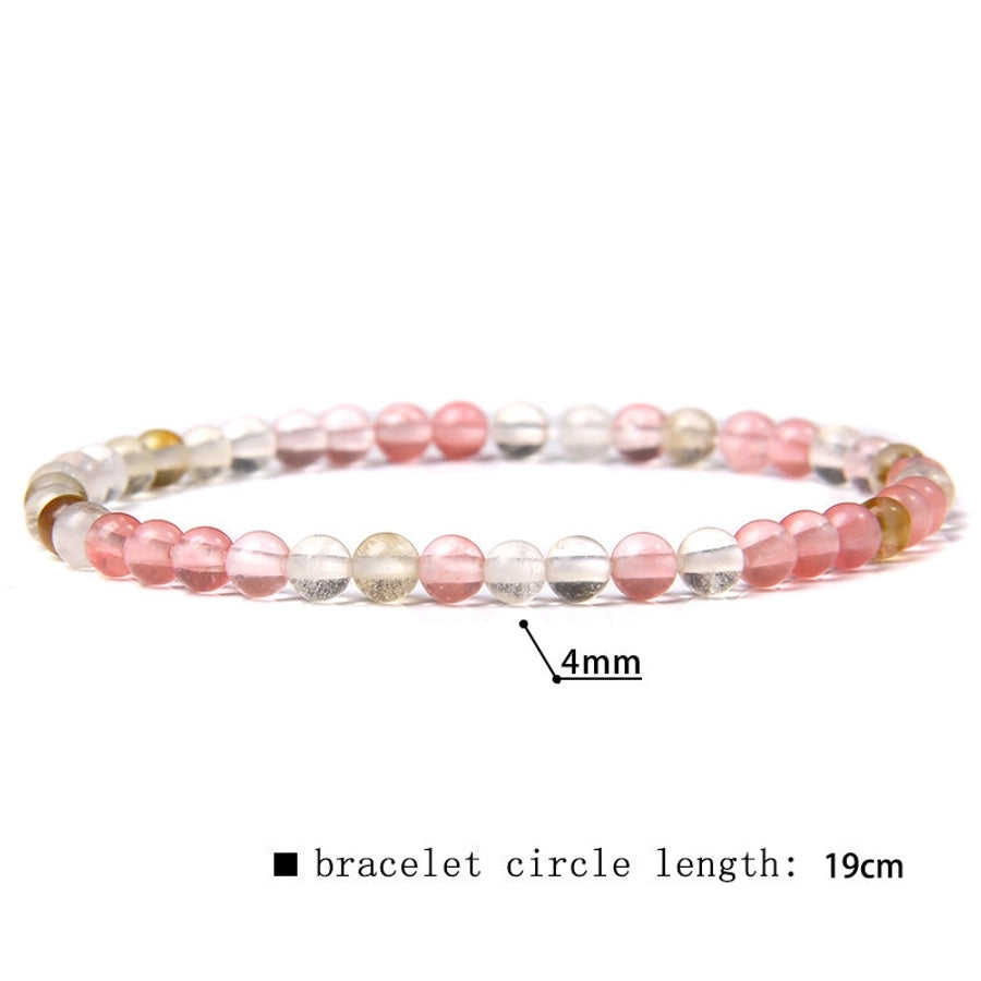 simple style marble natural stone beaded bracelets