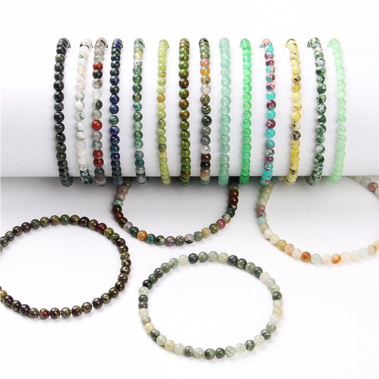 simple style marble natural stone beaded bracelets