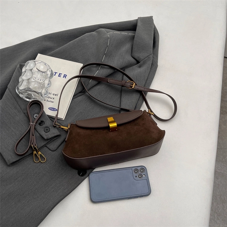 Autumn Winter Retro Bag 2024 New Fashion Underarm Bag Simple Women's Bag Casual Western Style Elegant Messenger Bag