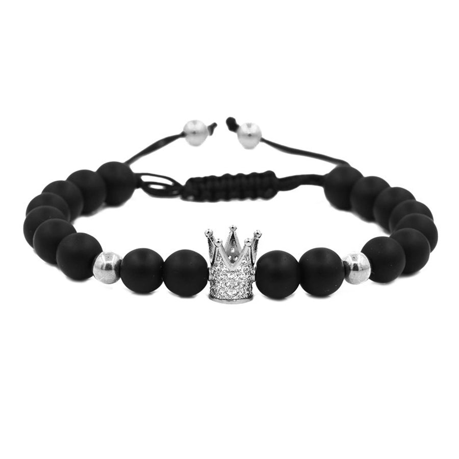 copper fashion bolso cesta bracelet  (white zirconium alloy) nhyl0572-white-zirconium-alloy