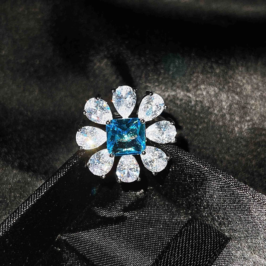 Copper Flower Gem Crystal Jewelry Sets