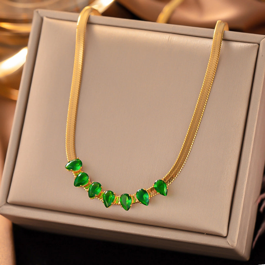 New Stainless Steel Necklace Beccarite Pendant Titanium Steel Necklace Affordable Luxury Fashion Style Clavicle Chain