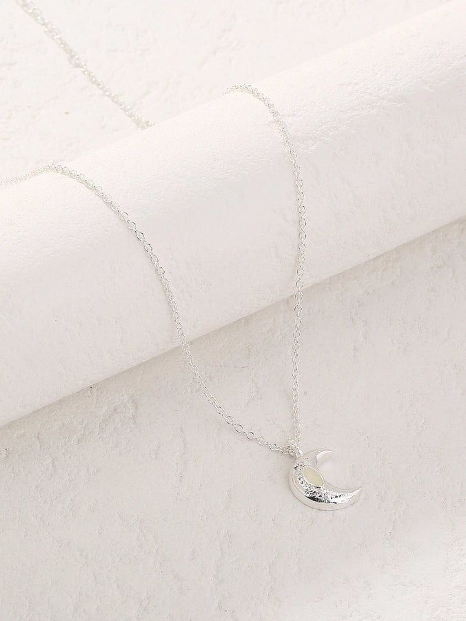 Novelty Simple Style Streetwear Star Moon Heart Shape Zinc alloy Pendant Necklace