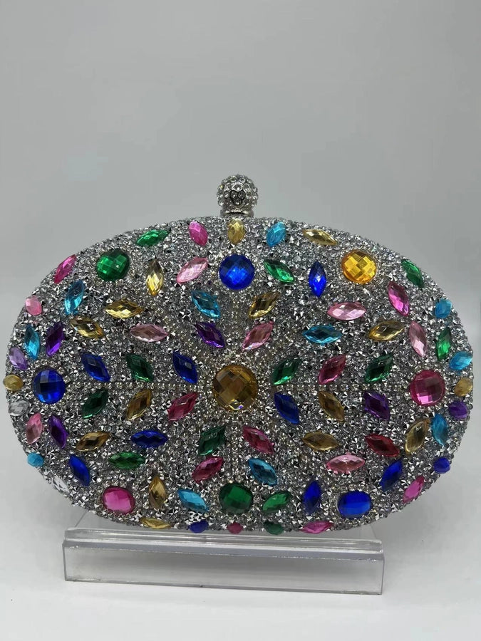 Sunflower Diamond-encrusted Dinner Bag Fashion Banquet Women's Clutch Bag Personality Dress Evening Bag