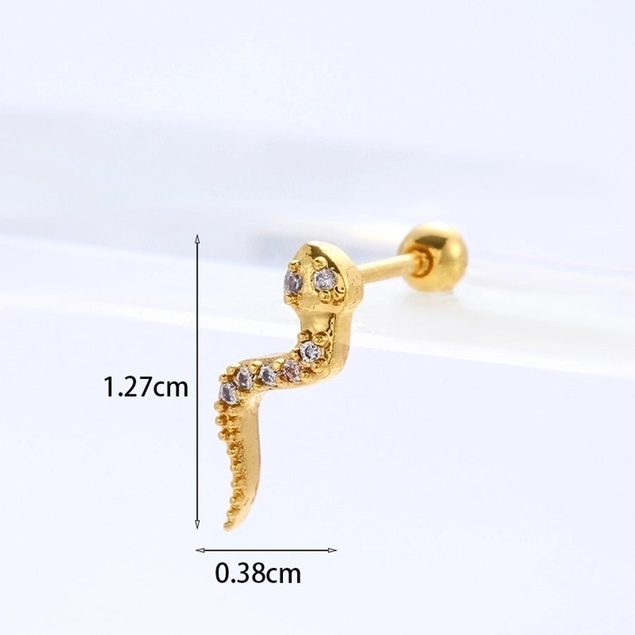 Ear Cartilage Rings & Studs Ethnic Style Animal 316L Stainless Steel Copper