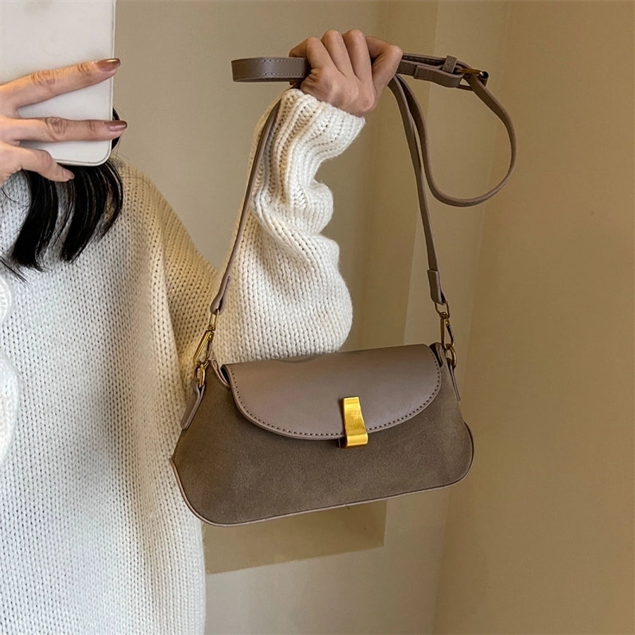 Autumn Winter Retro Bag 2024 New Fashion Underarm Bag Simple Women's Bag Casual Western Style Elegant Messenger Bag