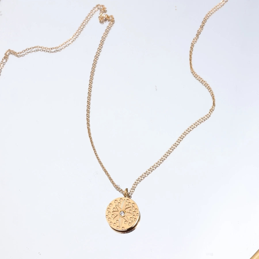 Jewelry Simple Style Star 304 Stainless Steel Pendant Necklace