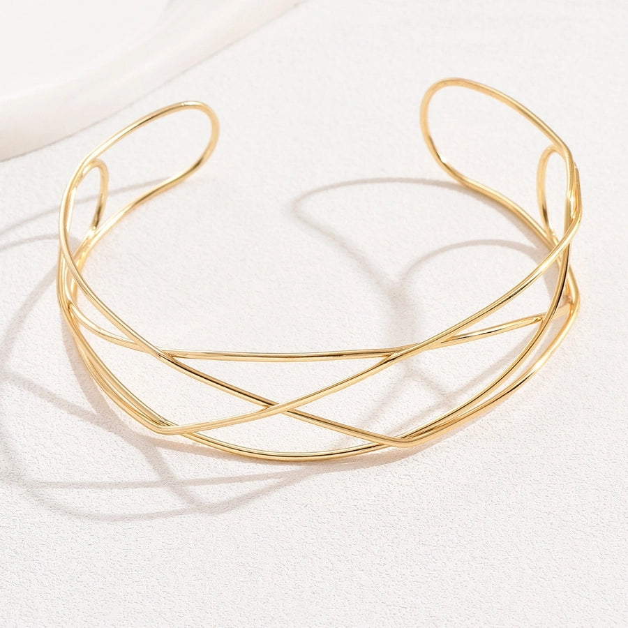 Elegant Streetwear Geometric Alloy Choker