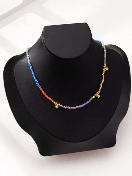 Casual Glam Luxurious Round Seed Bead  Necklace