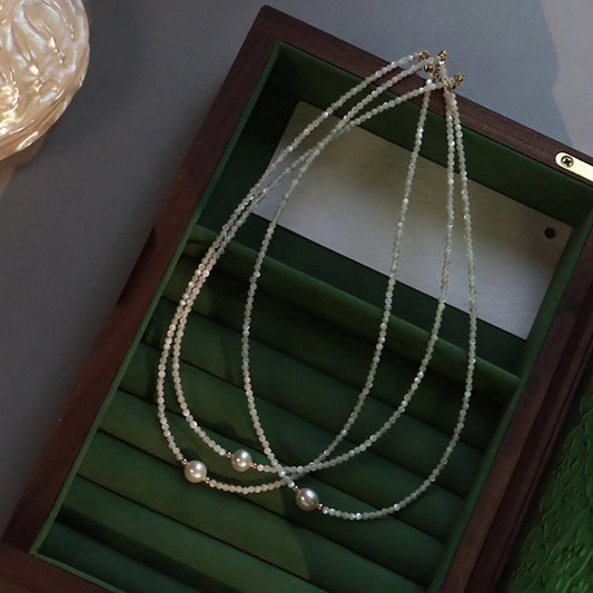 simple style geometric freshwater pearl necklace