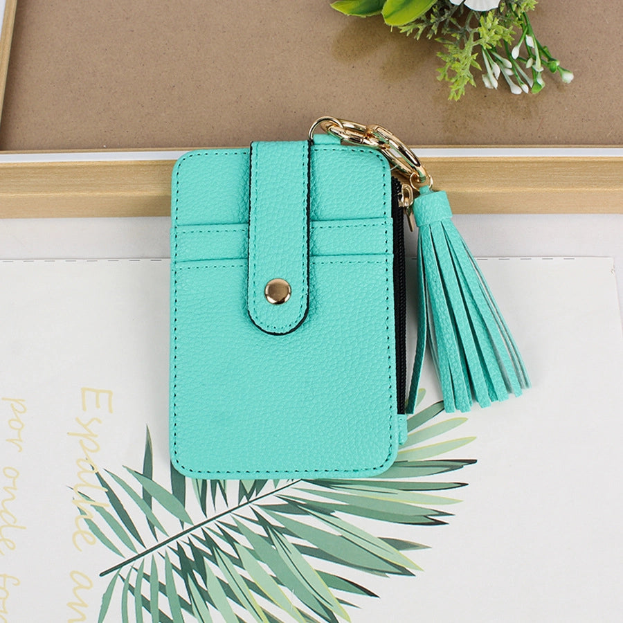 Women's Leopard Pu Leather Open Card Holders
