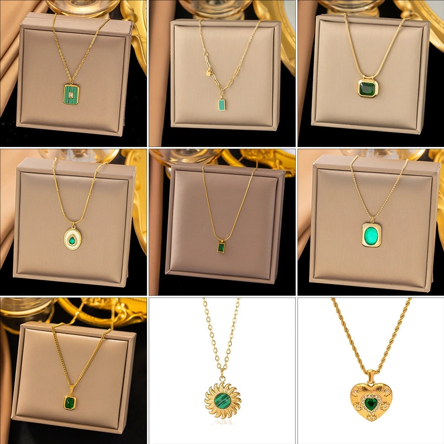 New Stainless Steel Necklace Beccarite Pendant Titanium Steel Necklace Affordable Luxury Fashion Style Clavicle Chain