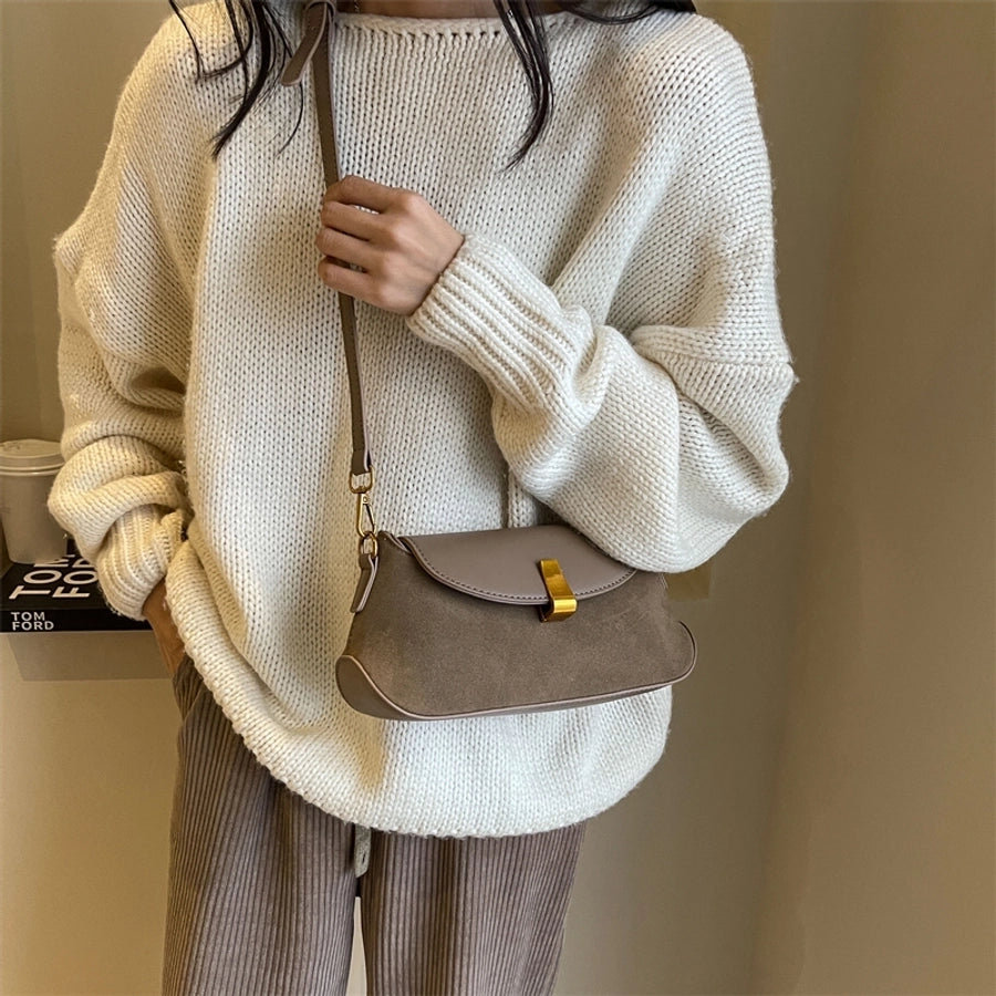 Autumn Winter Retro Bag 2024 New Fashion Underarm Bag Simple Women's Bag Casual Western Style Elegant Messenger Bag