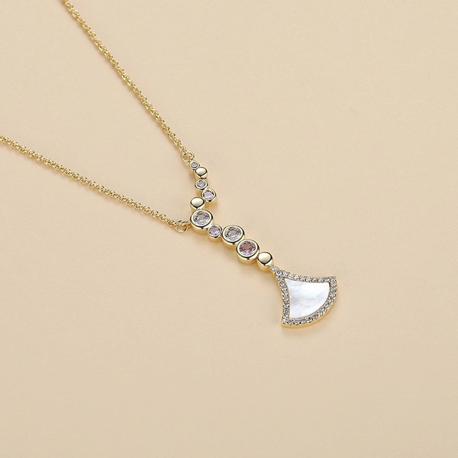 Elegant Simple Style Commute Geometric Copper Alloy Polishing Inlay Zircon K Gold Plated Women's Jewelry Set