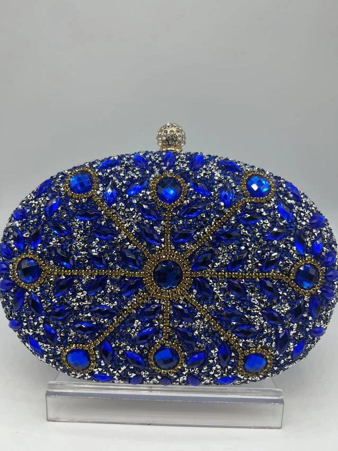 Sunflower Diamond-encrusted Dinner Bag Fashion Banquet Women's Clutch Bag Personality Dress Evening Bag
