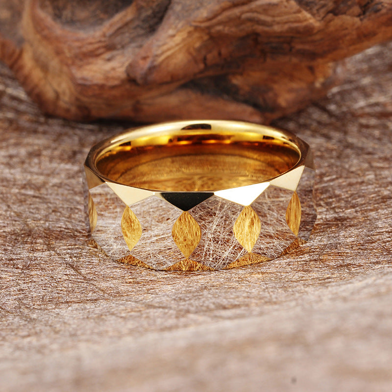 Trendy Unisex Tungsten Steel Ring