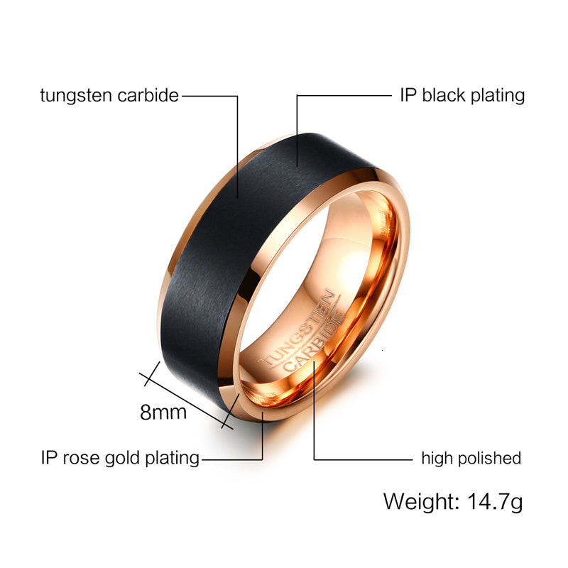 8MM Tungsten Steel Ring