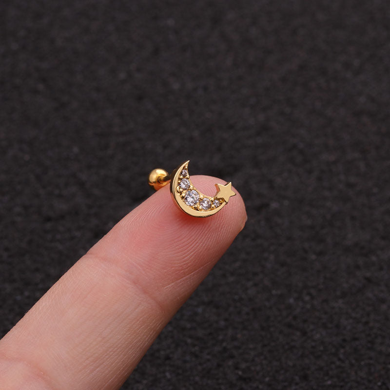 Ear Cartilage Rings & Studs Ethnic Style Animal 316L Stainless Steel  Copper