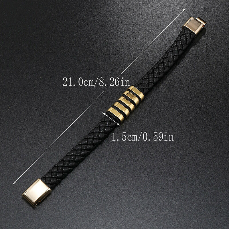 Hand Woven Multi-layer Leather Bracelet Wrist Ring