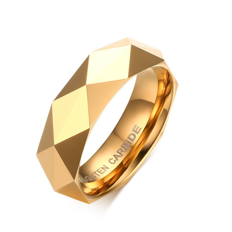 Tungsten steel diamond ring