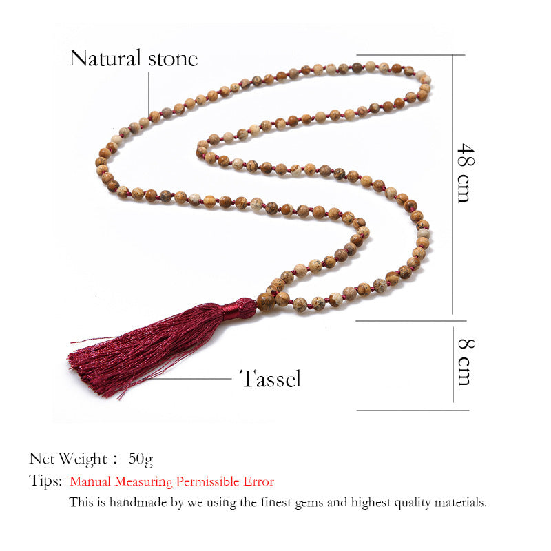 Hand knotted 108 long necklaces