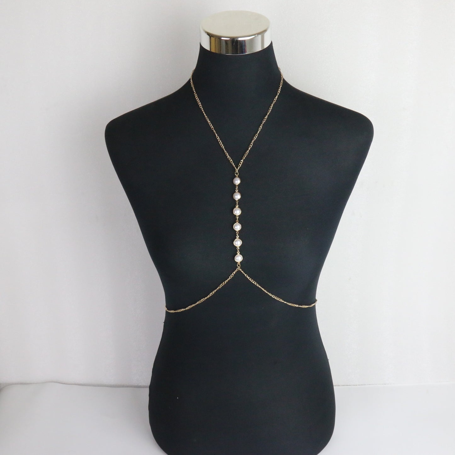 Sexy Metal Pearl Body Chains, Waist Chain
