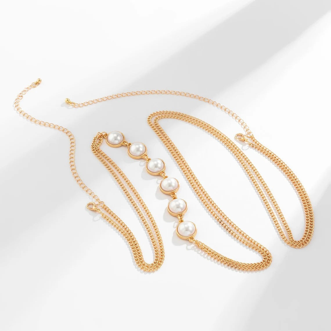Sexy Metal Pearl Body Chains, Waist Chain