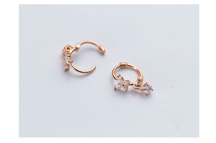 Diamond butterfly earrings