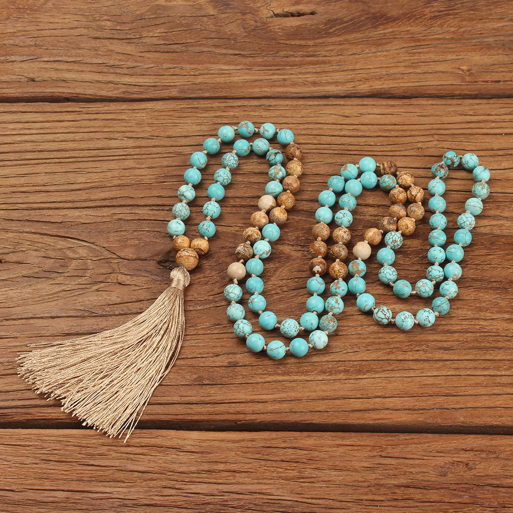 Hand knotted 108 long necklaces