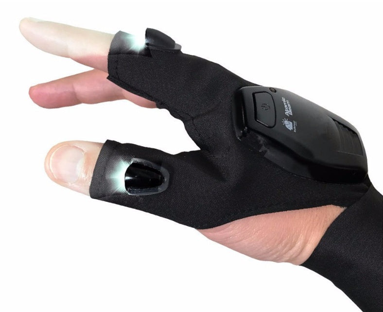 Gloves light with dry battery, Gloves with Led Light, fishing gloves